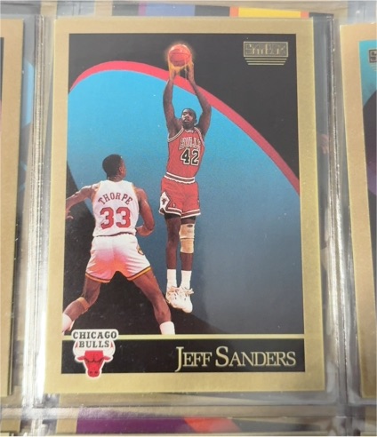 1990-91 SkyBox #47 Jeff Sanders — front