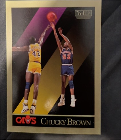1990 SkyBox #49 Chucky Brown — front