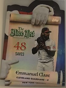 2025 Topps Holiday #MNL-15 Emmanuel Clase Making The Nice List — front