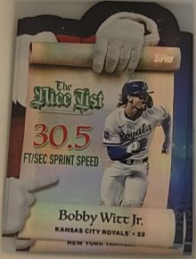 2025 Topps Holiday #MNL-21 Bobby Witt Jr. Making The Nice List — front