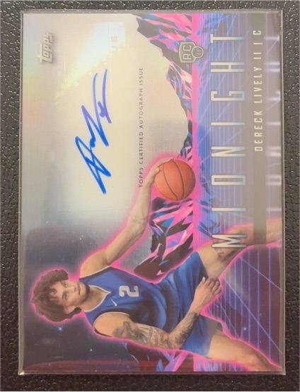 2023-24 Topps Midnight #RHS-DLII Dereck Lively II Rookie Horizon Signatures — front