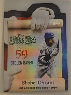 2025 Topps Holiday #MNL-2 Shohei Ohtani Making The Nice List — front