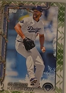 2025 Topps Holiday #H126 Clayton Kershaw — front