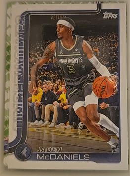 2025-26 Topps #248 Jaden McDaniels Minnesota Timberwolves — front