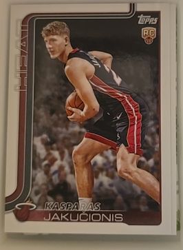 2025-26 Topps #220 Kasparas Jakučionis — front