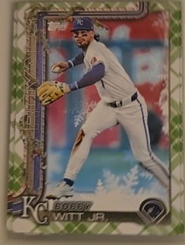 2025 Topps Holiday #H100 Bobby Witt Jr. — front