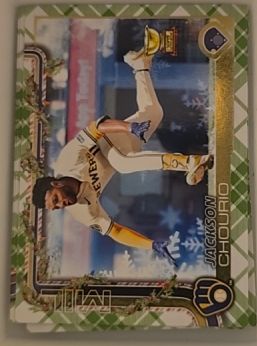 2025 Topps Holiday #H182 Jackson Chourio — front