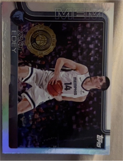 2025-26 Topps #186 Zach Edey — front