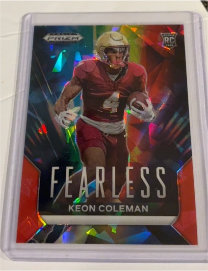 2024 Panini Prizm Draft Picks #F-KC Keon Coleman Fearless — front
