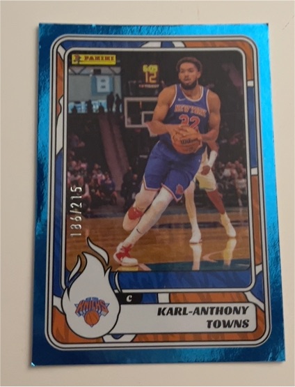 2023 Panini NBA Sticker #136 Karl-Anthony Towns — front