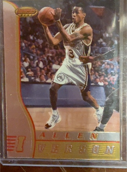 1996-97 Bowman's Best #R1 Allen Iverson — front