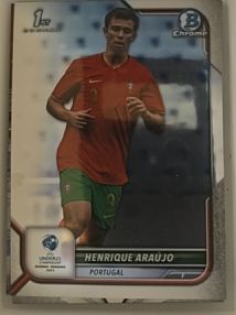 2022 Bowman Chrome Road to UEFA Under-21 Henrique Araujo — front