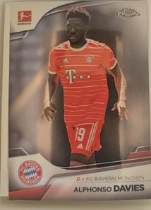 2022-23 Topps Chrome Bundesliga #77 Alphonso Davies — front