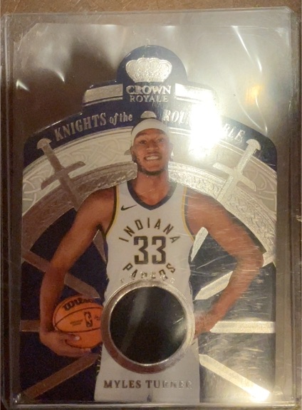 2023-24 Panini Crown Royale Knights of the Round Table #KRT-TRN Myles Turner — front