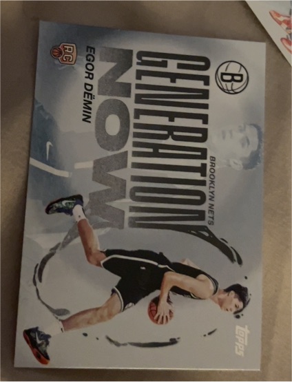 2025-26 Topps #GN-8 Egor Démin Generation Now — front