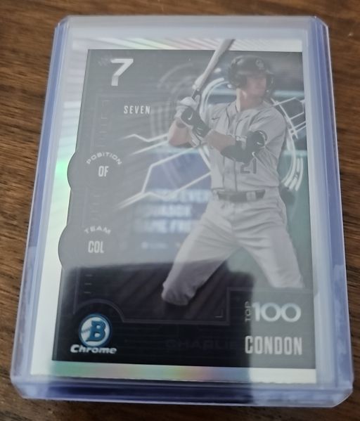 2025 Bowman Chrome #BTP-7 Charlie Condon Scouts Top 100 — front