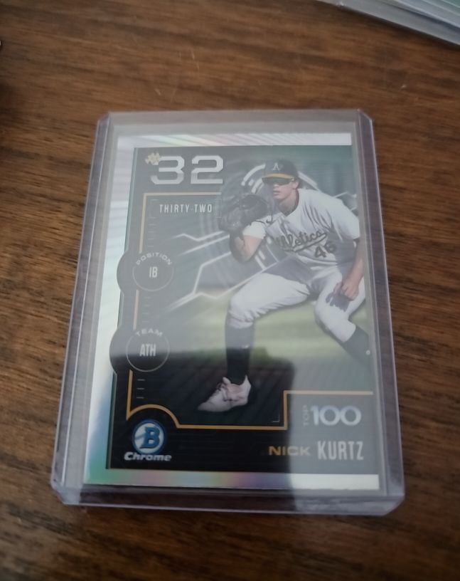 2025 Bowman Scouts Top 100 Chrome #BTP-32 Nick Kurtz — front