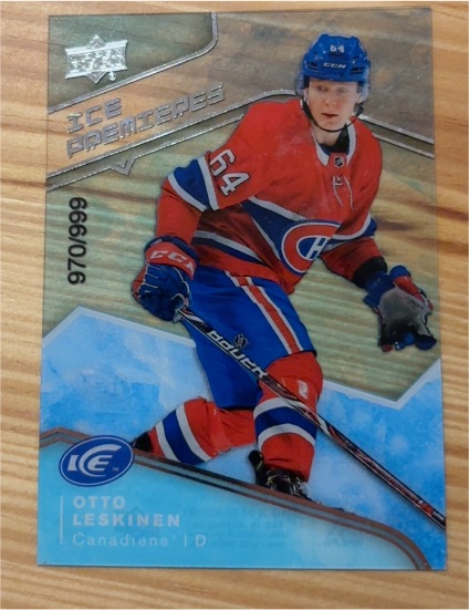 2019-20 Upper Deck Ice Premieres #63 Otto Leskinen — front