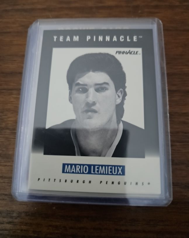 1991 Pinnacle Team Pinnacle #B-5 Mario Lemieux — front