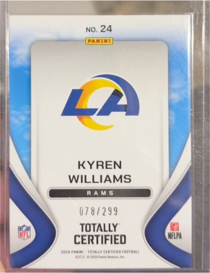 2024 Panini Totally Certified #24 Kyren Williams — front