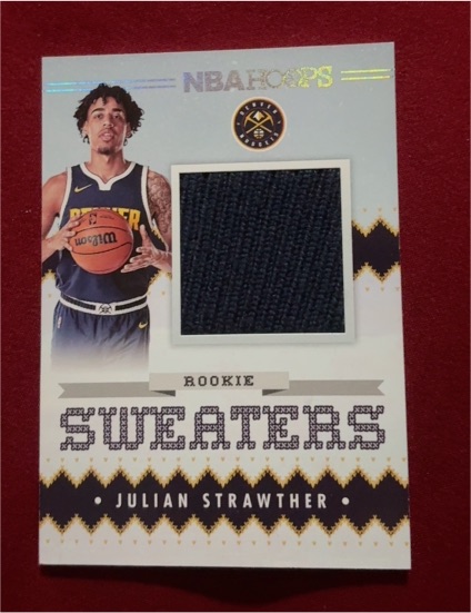 2023-24 Panini NBA Hoops Rookie Sweaters #RSW-JST Julian Strawther — front