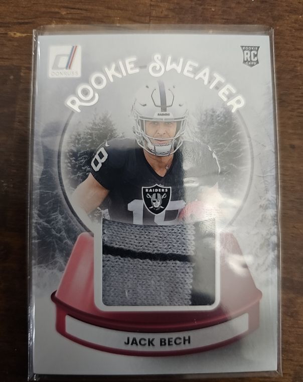 2025 Donruss #SWE-JBE Jack Bech Rookie Sweater — front