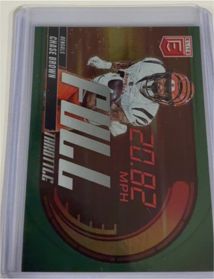 2025 Panini Donruss Elite #17 Chase Brown Full Throttle — front
