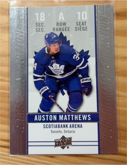 2018-19 Upper Deck Tim Hortons Game Day Action #GDA-10 Auston Matthews — front