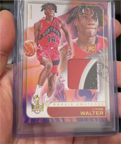 2024-25 Panini Court Kings Rookie Swatches #RJS-JKW Ja'Kobe Walter — front