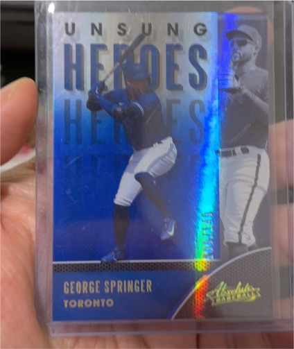 2021 Panini Absolute #UH-6 George Springer — front