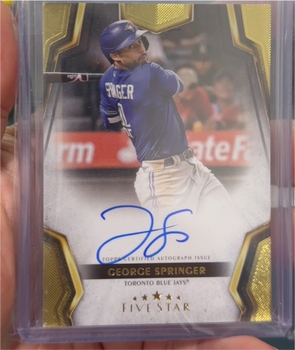 2024 Topps Five Star #FSA-GS George Springer — front