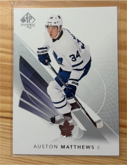 2017-18 SP Authentic #10 Auston Matthews — front