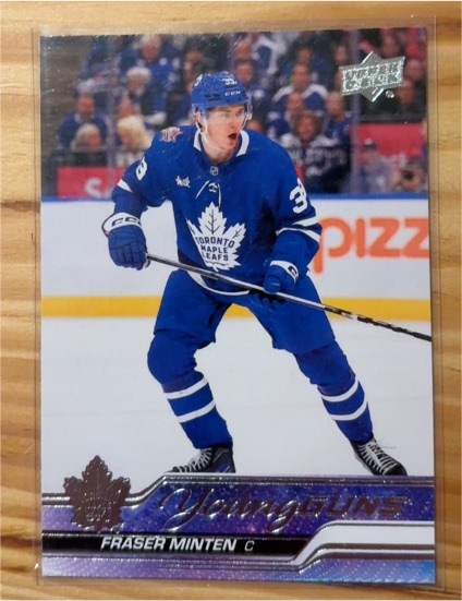 2023-24 Upper Deck Series 2 #482 Fraser Minten Young Guns Rookie — front