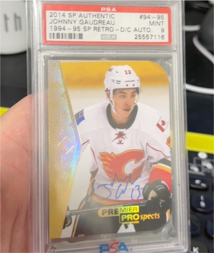 2014 SP Authentic #34-95 Johnny Gaudreau — front