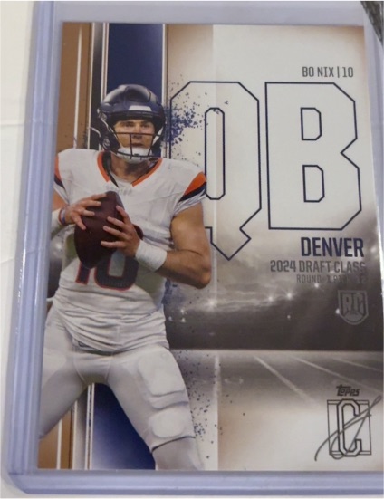 2024 Topps Signature Class #100 Bo Nix — front
