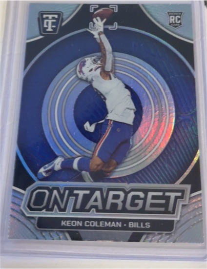 2024 Panini Totally Certified #7 Keon Coleman On Target Rookie Card — front