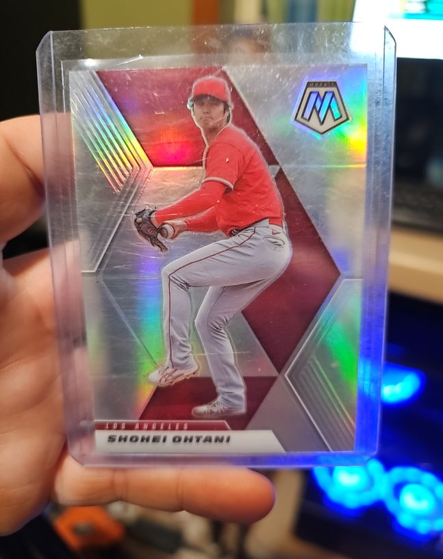 2021 Panini Mosaic Silver Prizm #179 Shohei Ohtani — front