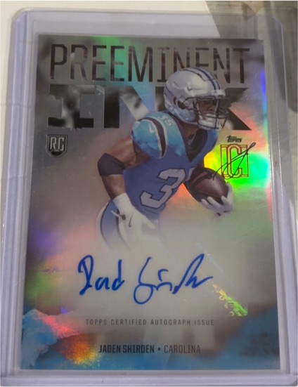 2024 Topps Signature Class Preeminent Ink #PI-JSH Jaden Shirden — front