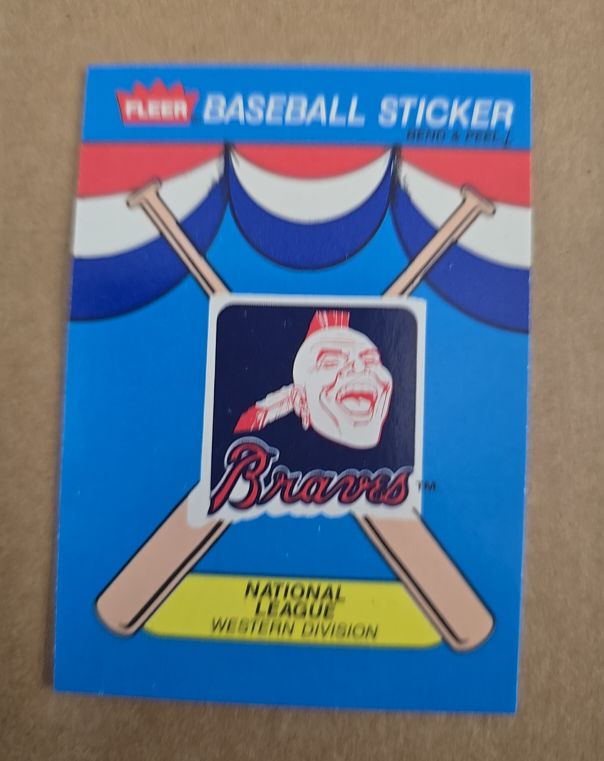1989 Fleer #Team Sticker Atlanta Braves — front