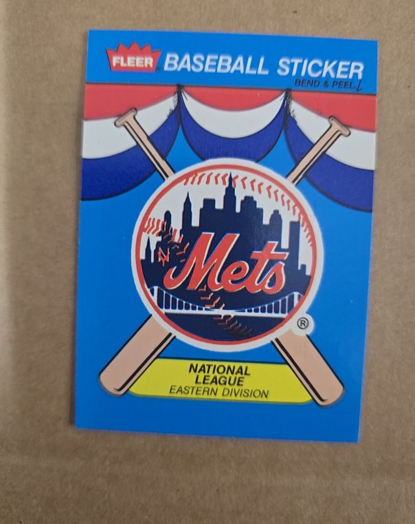 1989 Fleer #NNO New York Mets Team Sticker — front