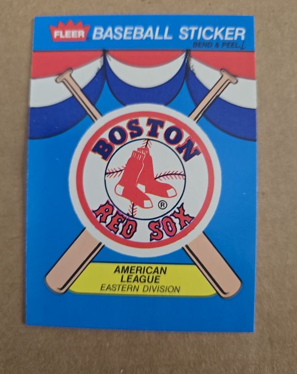 1989 Fleer #NNO Boston Red Sox Team Sticker — front