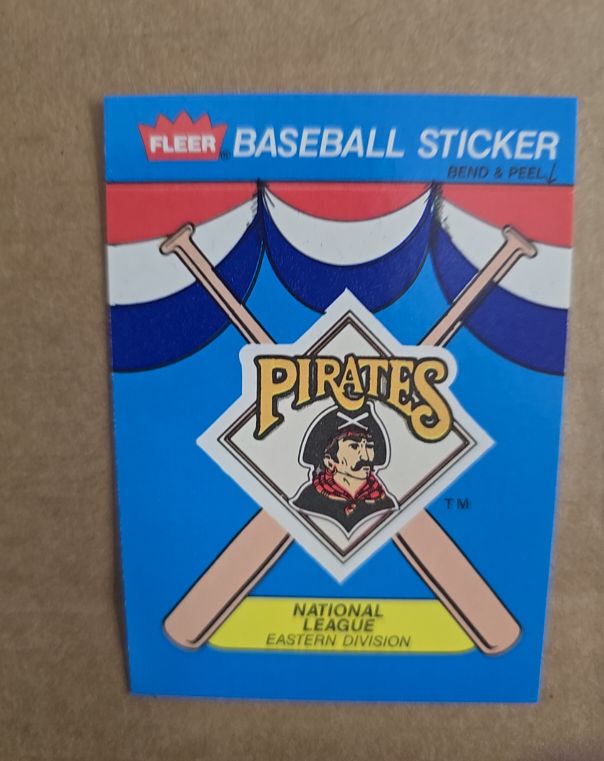1989 Fleer Baseball Team Stickers #NNO Pittsburgh Pirates — front