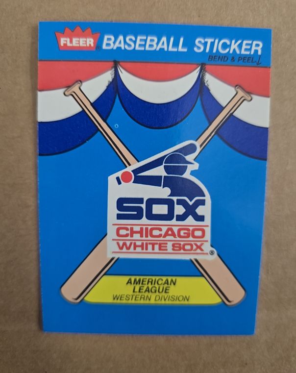 1989 Fleer #NNO Chicago White Sox Baseball Sticker — front