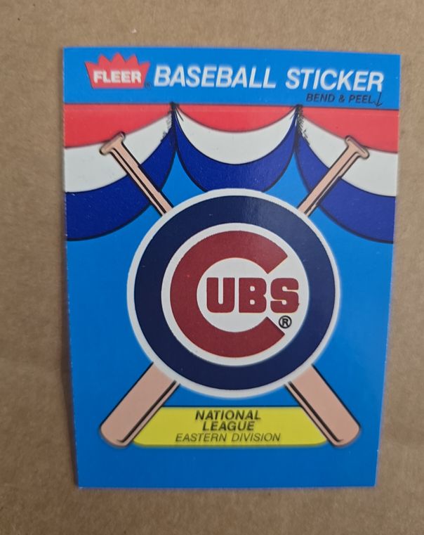 1989 Fleer Baseball Sticker Chicago Cubs — front