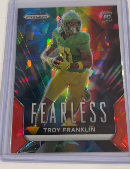 2024 Panini Prizm Draft Picks #F-TF Troy Franklin Fearless — front
