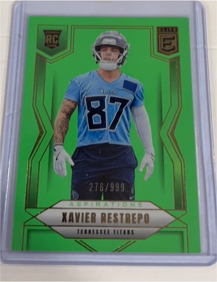 2025 Panini Donruss Elite #136 Xavier Restrepo Lime Green Aspirations RC — front