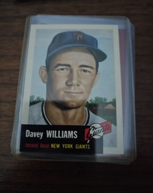 1953 Topps #120 Davey Williams — front