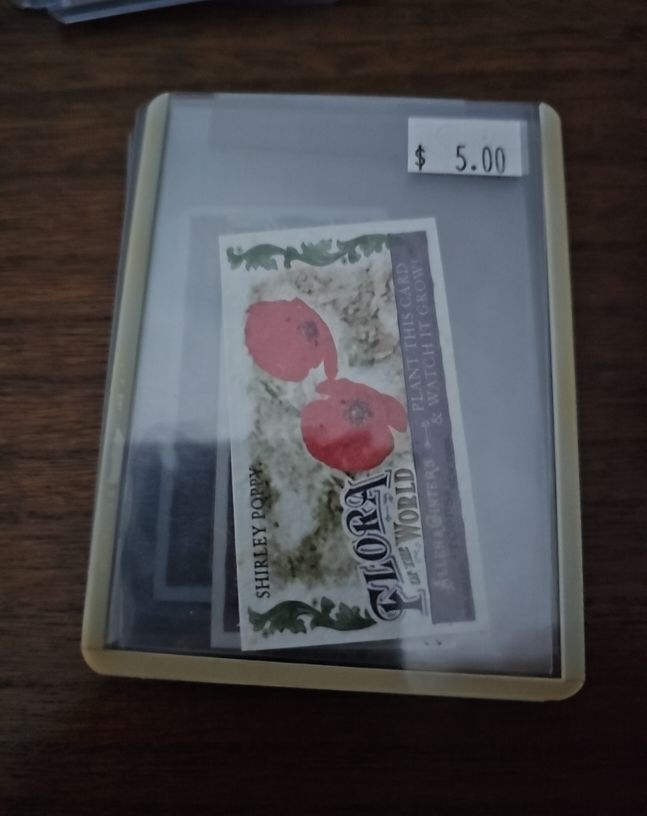 2011 Topps Allen & Ginter Mini Flora of the World Shirley Poppy #FOW-3 — front