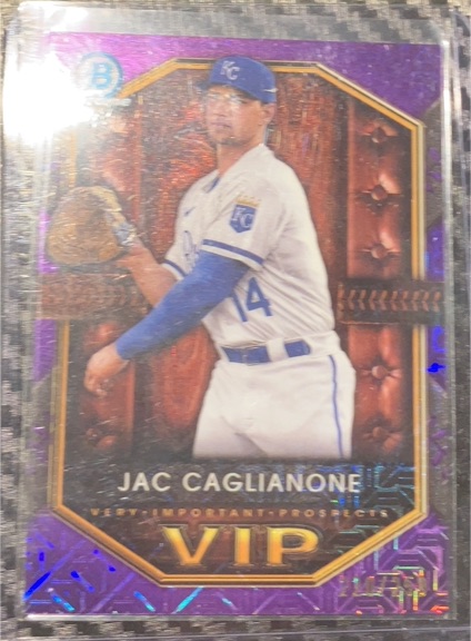 2025 Bowman Chrome Very Important Prospects #VIP-11 Jac Caglianone — front