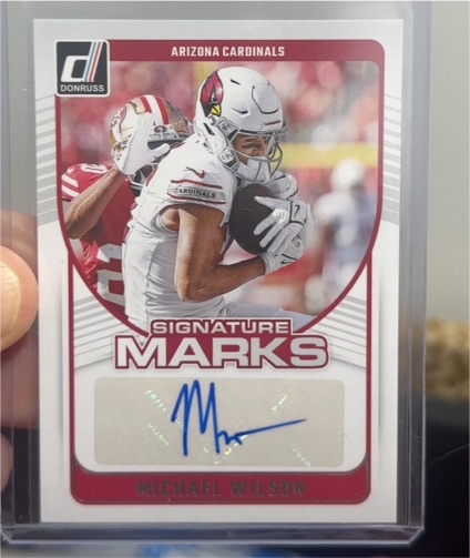 2024 Donruss #SMA-MWI Michael Wilson Signature Marks — front